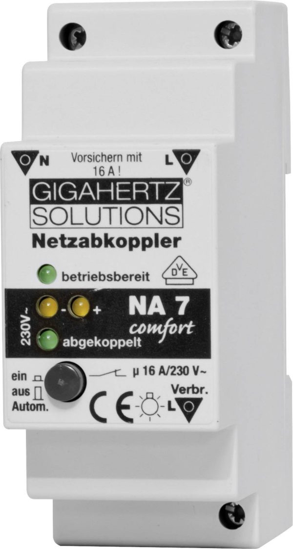 Odłącznik sieci NA7 Gigahertz Solutions 210-185 Tętnienie szczątkowe 4 mV N/A
