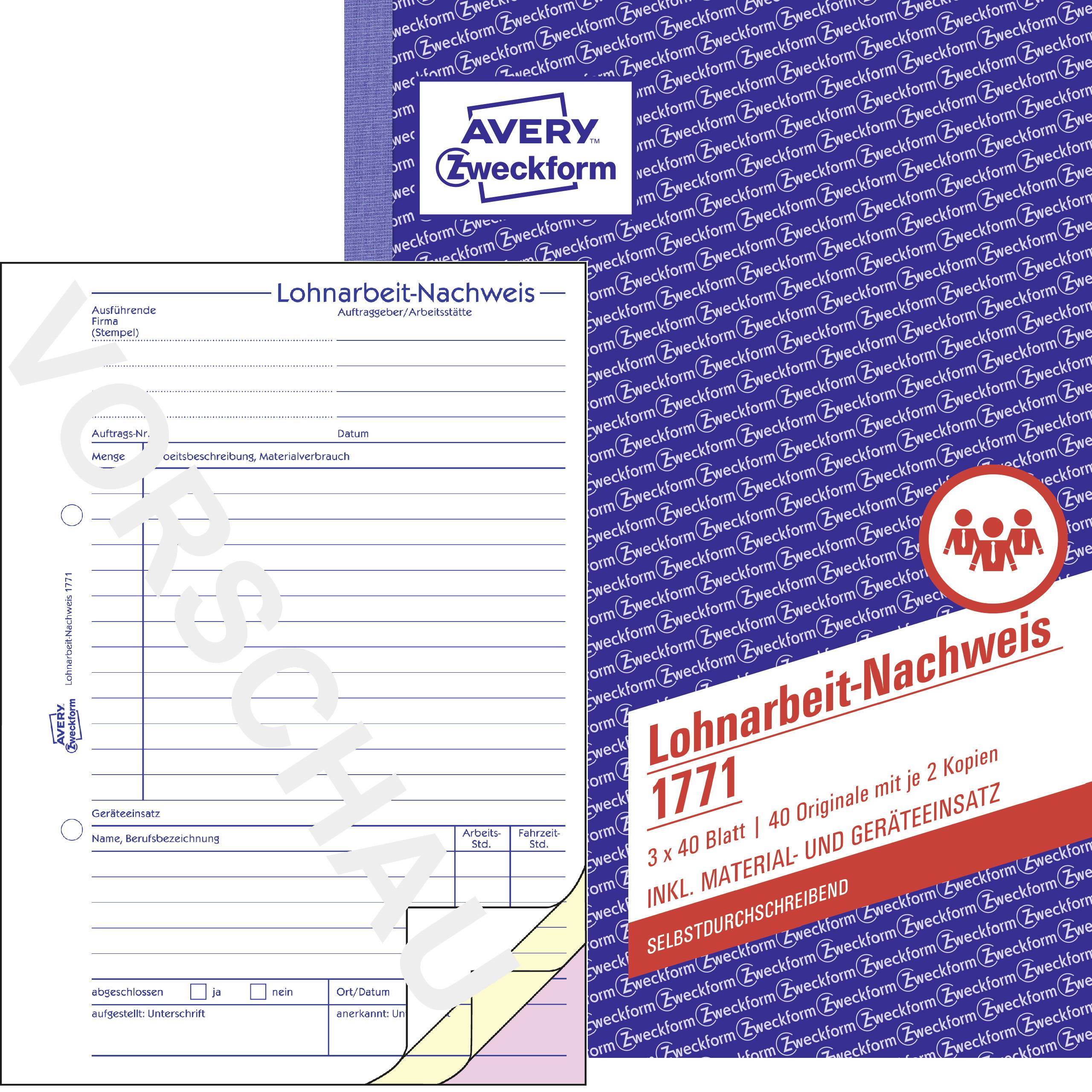 Avery-Zweckform Formularz zapłaty 1771 DIN A5 - obrazek 1