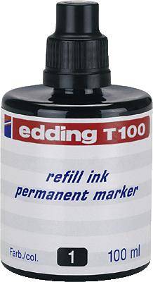 Wkład do markera Edding 4-T100001 czarny 100 ml - obrazek 1