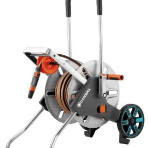 GARDENA 18547-20 CleverRoll M Easy Metall Set Bęben na wąż 13 mm 25 m 1/2 cala 1 szt. srebrny GARDENA 18547-20 CleverRoll M Easy Metall Set Bęben na wąż 13 mm 25 m 1/2 cala 1 szt. srebrny