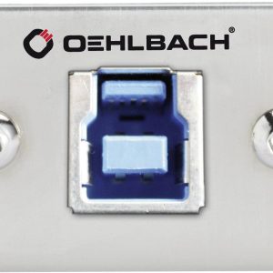 Adapter USB 3.0, Oehlbach Pro IN, gniazdo B USB 3.0 / gniazdo A USB 3.0, srebrny, 20 cm Adapter USB 3.0, Oehlbach Pro IN, gniazdo B USB 3.0 / gniazdo A USB 3.0, srebrny, 20 cm