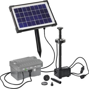 Esotec 101775 Palermo LED Pompa solarna – zestaw z oświetleniem, z zapasowym akumulatorem Esotec 101775 Palermo LED Pompa solarna – zestaw z oświetleniem, z zapasowym akumulatorem