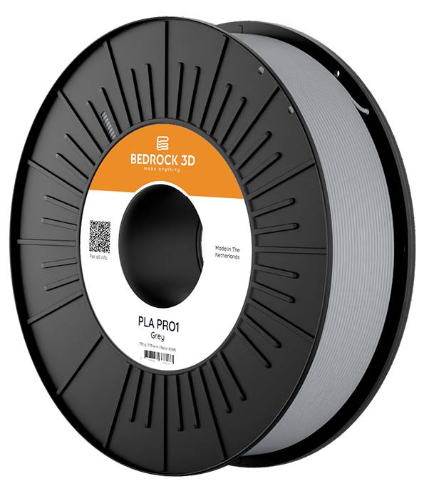 BEDROCK 3D PR1-7523a450 PLA PRO1 Grey 1.75 mm 4.500 g Filament do drukarek 3D PLA Pro 1.75 mm 4500 g szary 1 szt.