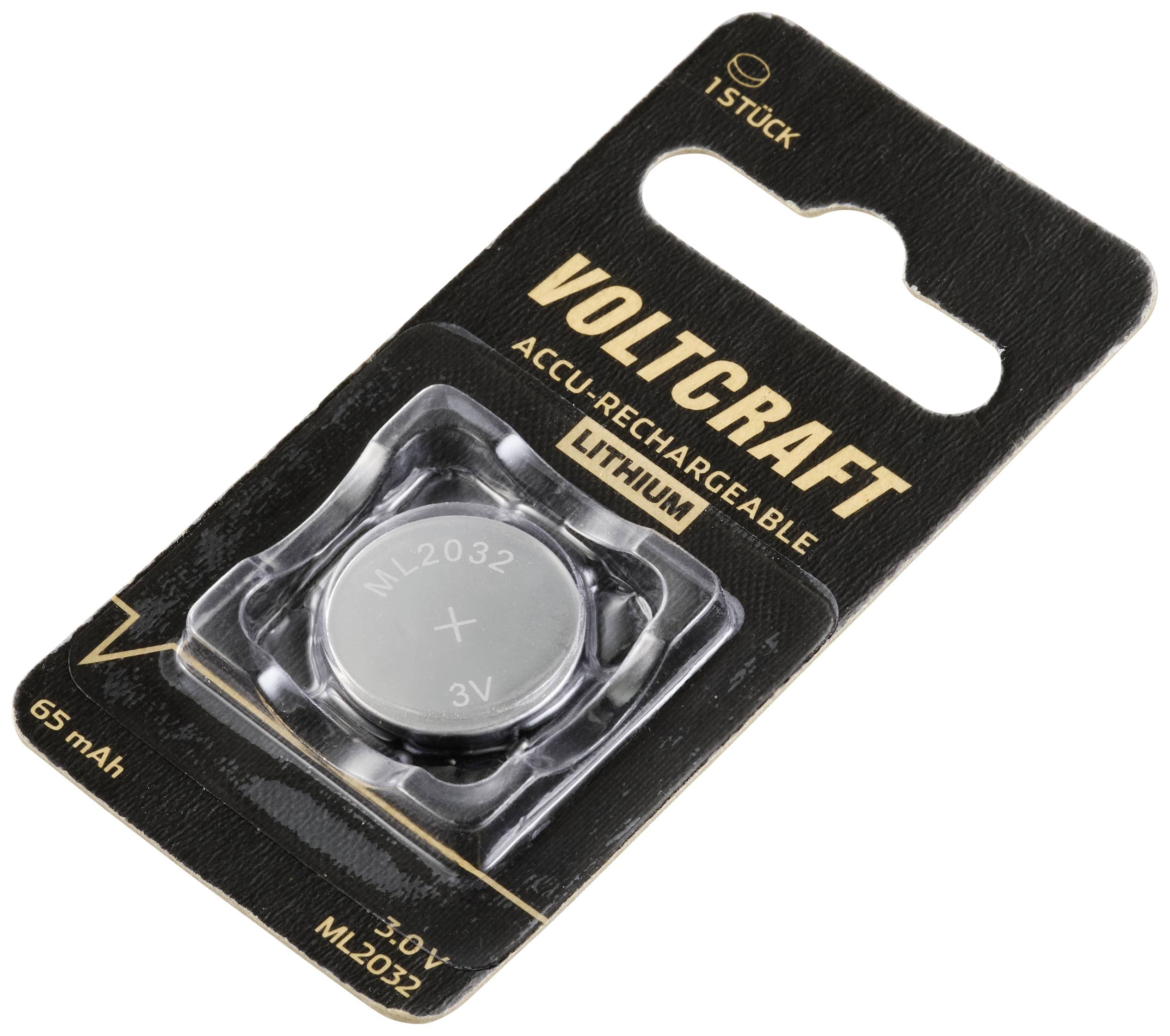 Akumulator guzikowy VOLTCRAFT ML 2032 litowe 65 mAh 3 V 1 szt. - obrazek 1