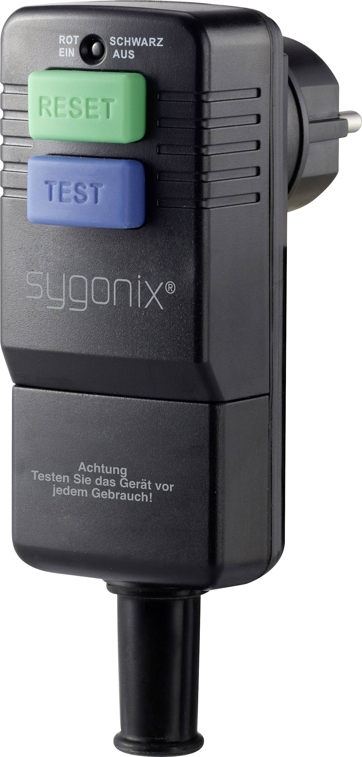 Sygonix SY-3779070 Wyłącznik ochrony osobistej 230 V czarny IP54 - obrazek 1