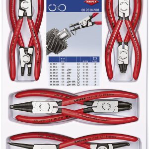 Zestaw szczypiec do pierścieni Segera Knipex 00 20 04 V01 180 mm Zestaw szczypiec do pierścieni Segera Knipex 00 20 04 V01 180 mm