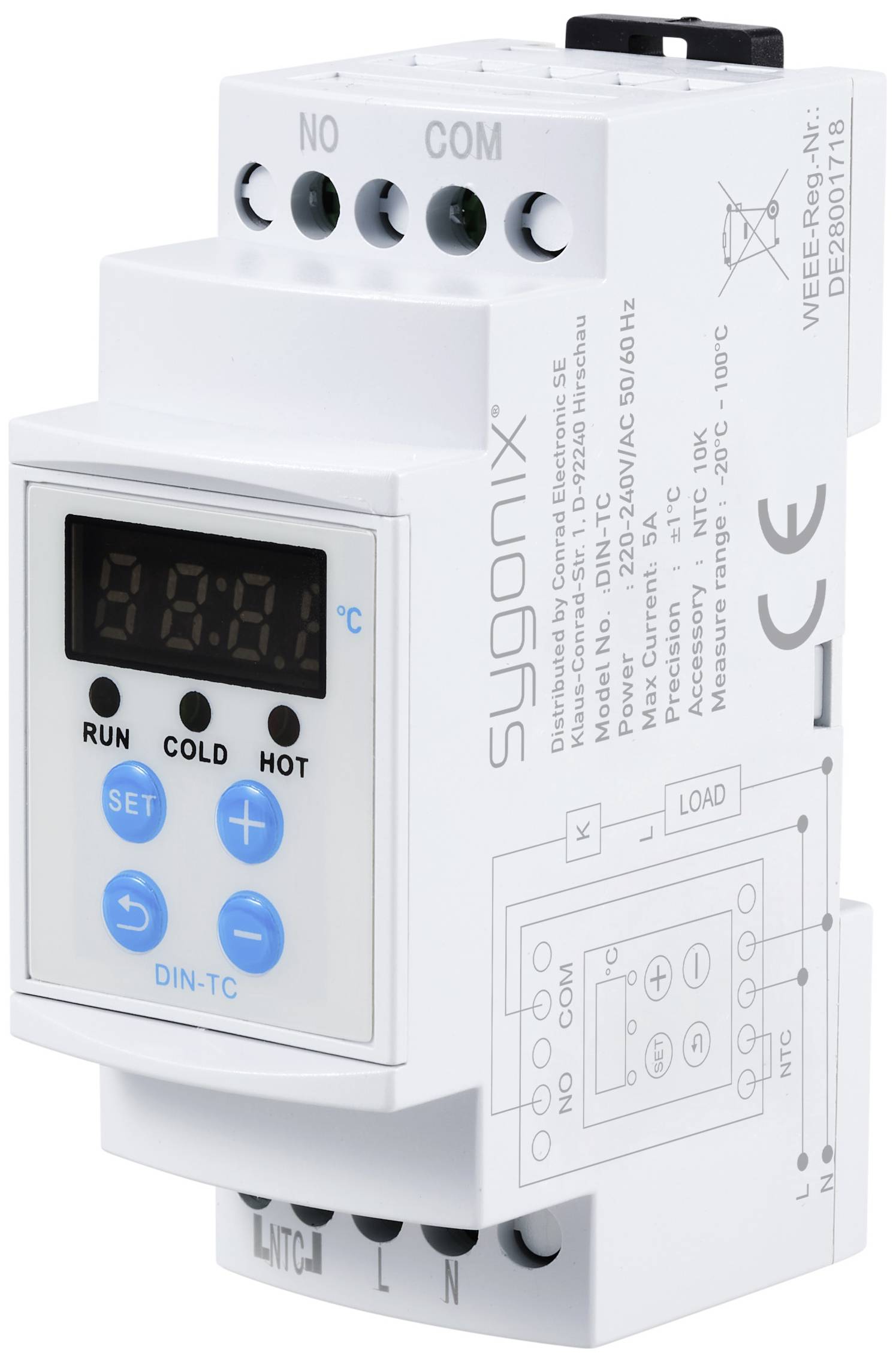 Wyłącznik temperaturowy Sygonix SY-5984674 1 szt. - obrazek 1
