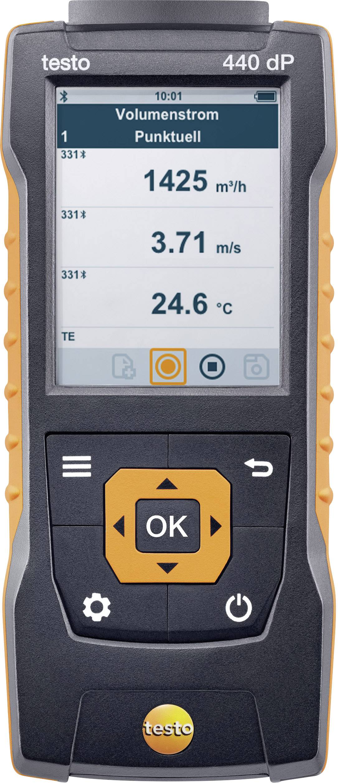 testo 440 dP Manometr ciśnienie powietrza, natężenie oświetlenia, CO2, temperatura, prędkość wiatru -150 - +150 hPa - obrazek 1