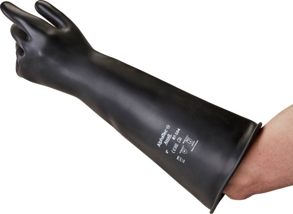 Ansell 87104105 AlphaTec Naturalny lateks Rękawice odporne na chemikalia Rozmiar rękawic: 10.5 EN 21420:2020 1 par(a)