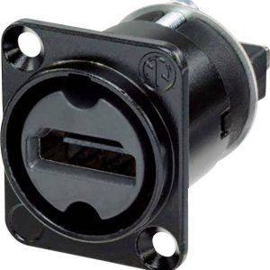 Złącze HDMI NAHDMI-W-B Neutrik NAHDMI-W-B złącze żeńskie z kołnierzem, wyjście proste Ilość styków: 19 czarny 1 szt. Złącze HDMI NAHDMI-W-B Neutrik NAHDMI-W-B złącze żeńskie z kołnierzem, wyjście proste Ilość styków: 19 czarny 1 szt.