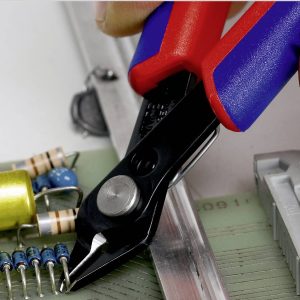 Szczypce tnące Knipex Super-Knips 78 61 125, 125 mm, 64 HRC, dla elektroników i mechaników Szczypce tnące Knipex Super-Knips 78 61 125, 125 mm, 64 HRC, dla elektroników i mechaników