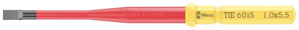 Wkrętak z wymiennymi końcówkami Wera Kraftform Kompakt VDE 60 iS 1,0 x 5,5 x 157 mm TIE 05006508001 płaski 5.5 mm