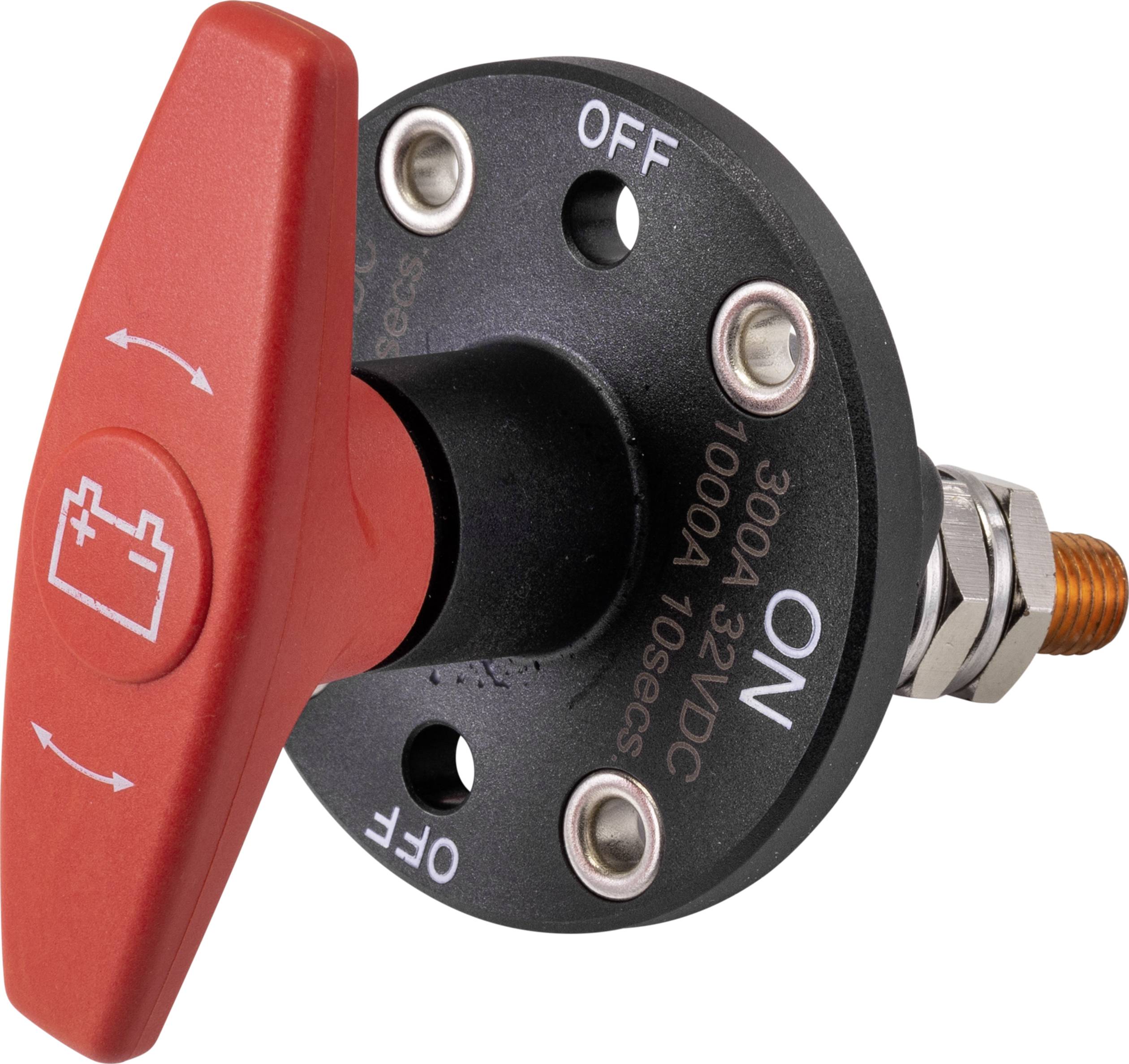 TRU COMPONENTS TC-9075596 Wyłącznik akumulatora samochodowego, 1 x wył/wł, 32 V/DC, 300 A - obrazek 1