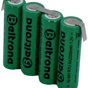 Pakiet akumulatorów AA, NiMH Beltrona RTU4AAZ, Ilość ogniw: 4, 4.8 V, 2200 mAh, Z-końcówka do lutowania Pakiet akumulatorów AA, NiMH Beltrona RTU4AAZ, Ilość ogniw: 4, 4.8 V, 2200 mAh, Z-końcówka do lutowania