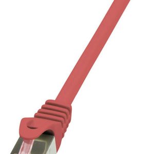 kabel LAN LogiLink CQ2034S, 1 szt., RJ45, CAT 6, S/FTP, 1.00 m, czerwony