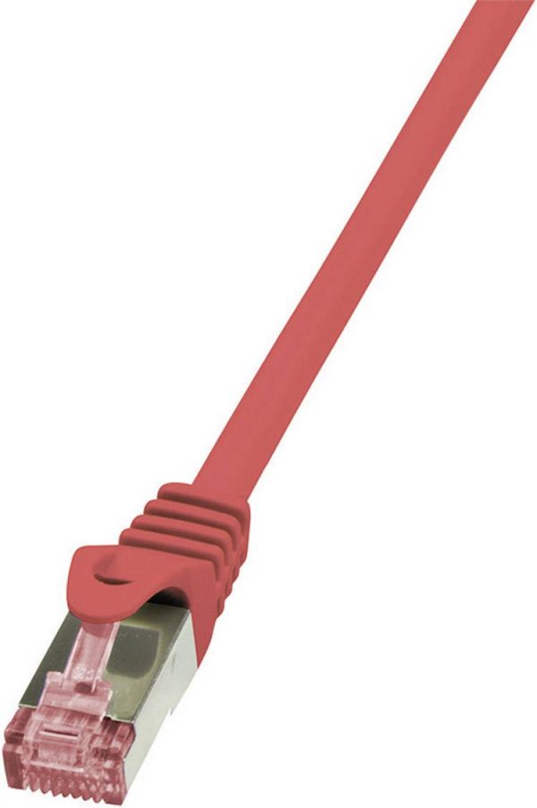 kabel LAN LogiLink CQ2034S, 1 szt., RJ45, CAT 6, S/FTP, 1.00 m, czerwony