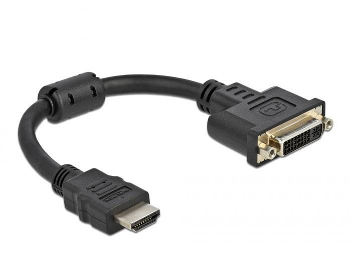 adapter HDMI, DVI Delock 65206 65206, 0.20 m - obrazek 1