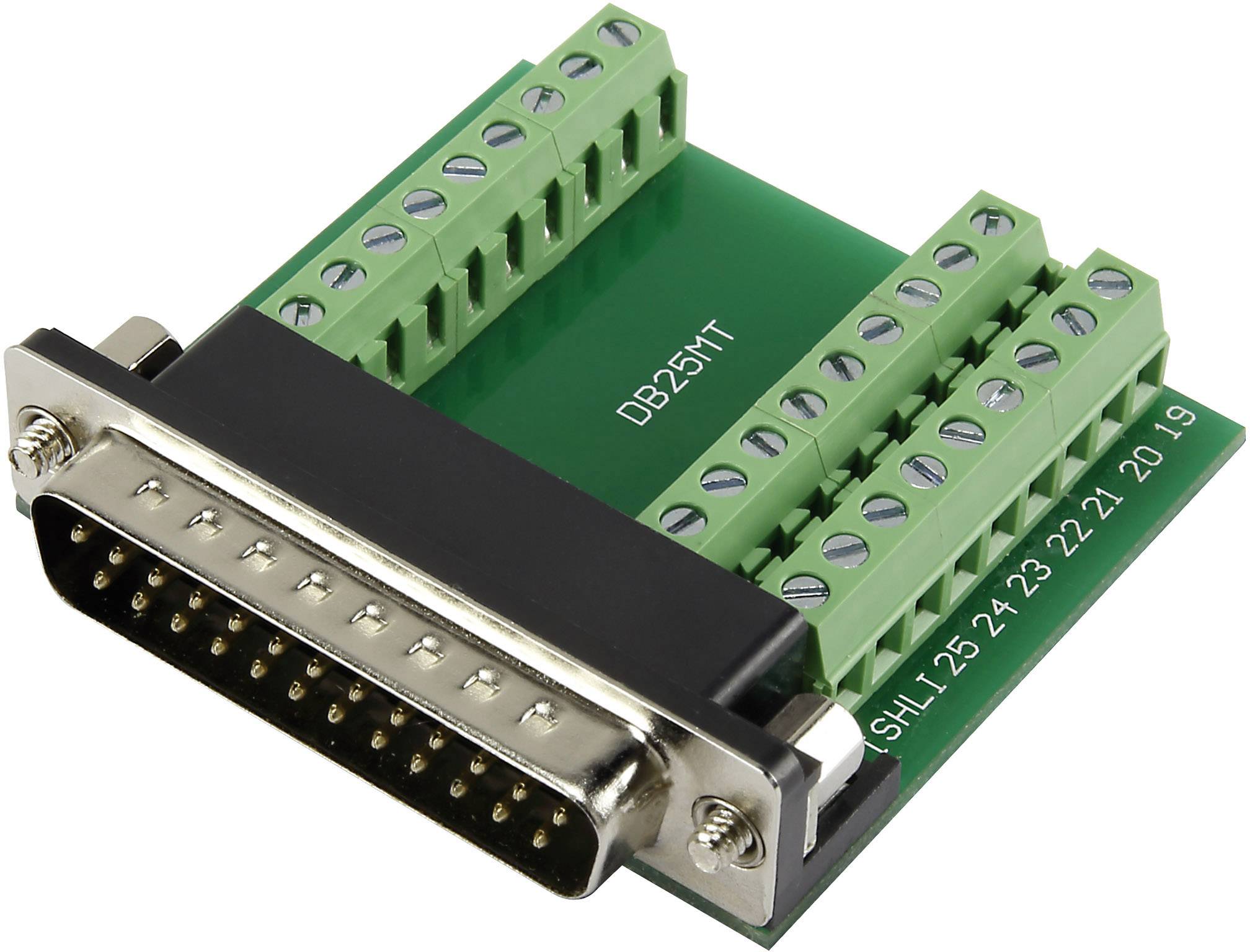 TRU COMPONENTS 1229325 Złącze męskie D-Sub DSUB25M-27TB-3, rzędy: 2, styki: 25, 90 °, 1 szt. - obrazek 1