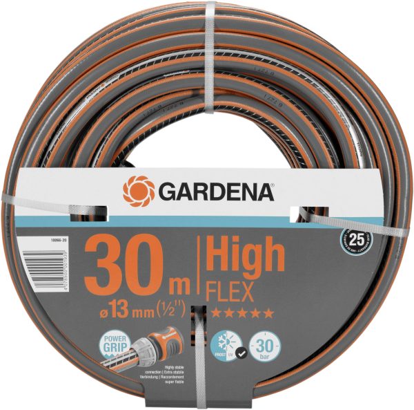GARDENA 18066-20 Wąż ogrodowy Ø wewnętrzna węża=13 mm 30 m 1/2 cala 1 szt. szary, czarny, pomarańczowy