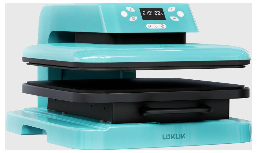 Loklik Auto Heat Press Prasa transferowa turkusowy - obrazek 1