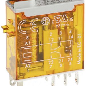 Finder 46.52.8.024.0054 Przekaźnik THT 24 V/AC 8 A 2 zestyki przełączne 1 szt. paleta Finder 46.52.8.024.0054 Przekaźnik THT 24 V/AC 8 A 2 zestyki przełączne 1 szt. paleta