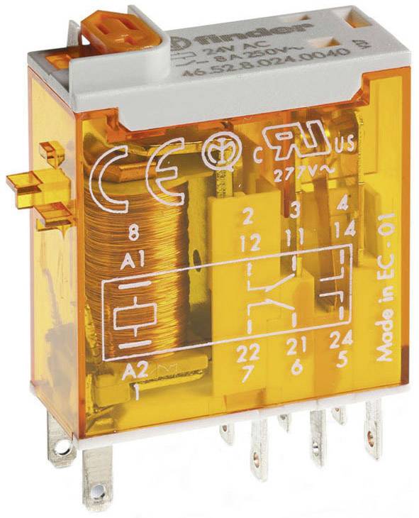 Finder 46.52.8.024.0054 Przekaźnik THT 24 V/AC 8 A 2 zestyki przełączne 1 szt. paleta