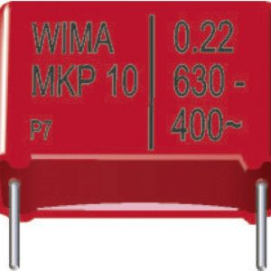 Kondensator polipropylenowy Wima MKP 10, 0.33 uF, 1000 V/DC/600 V/AC, RM 27.5 mm, +10 % Kondensator polipropylenowy Wima MKP 10, 0.33 uF, 1000 V/DC/600 V/AC, RM 27.5 mm, +10 %