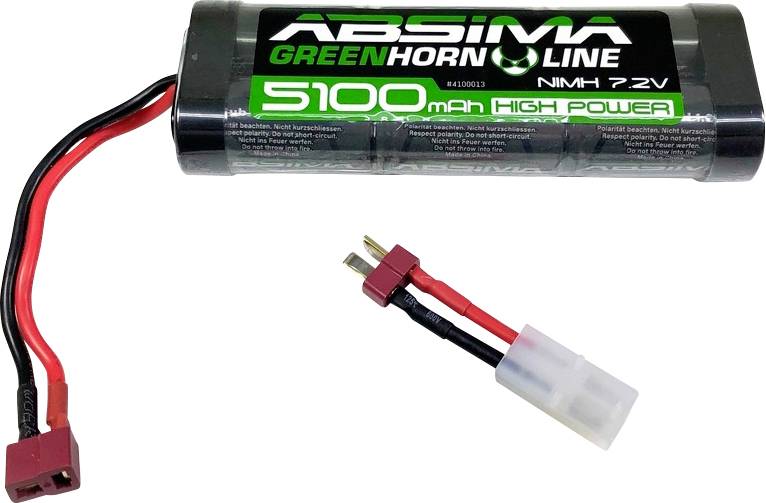 Pakiet akumulatorów (NiMH) 7.2 V 5100 mAh Absima Hardcase Gniazdo T, Gniazdo Tamiya - obrazek 1