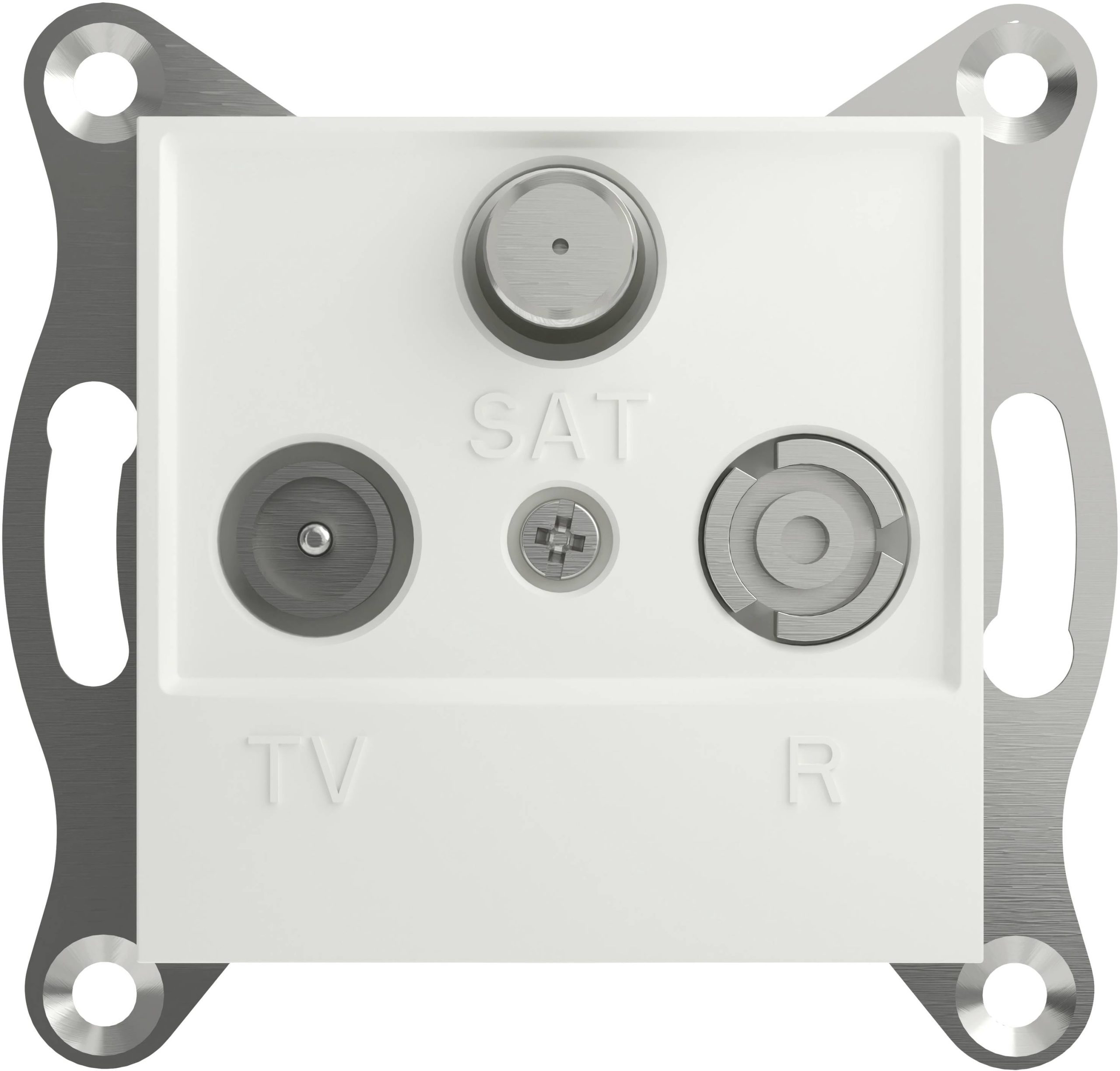 Schneider Electric Gniazdo TV, Radio, SAT Asfora biały (RAL 9003) EPH3570121D 1 szt. - obrazek 1