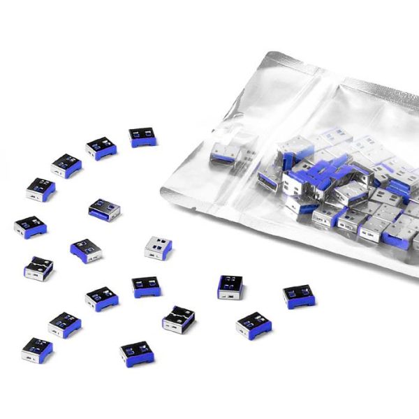 Smartkeeper Blokada portu USB UL03P2DB Zestaw 100-elementowy granatowy bez klucza UL03P2DB