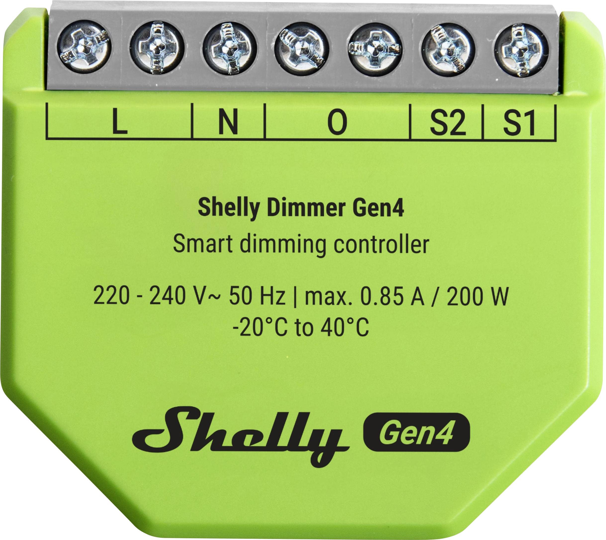 Shelly Dimmer Gen4 Shelly Ściemniacz Wi-Fi, Bluetooth, ZigBee - obrazek 1