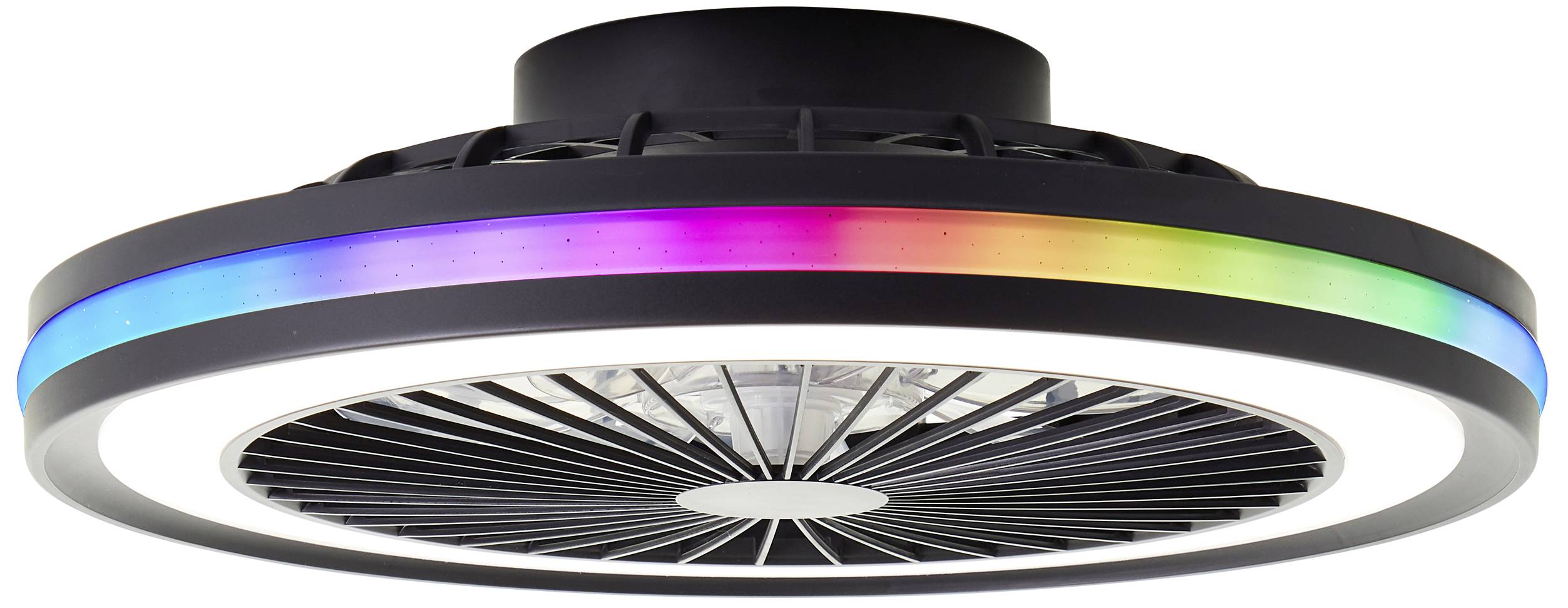 Lampa sufitowa LED z wentylatorem Brilliant Palmero G99280/06 40 W 5000 lm czarny - obrazek 1