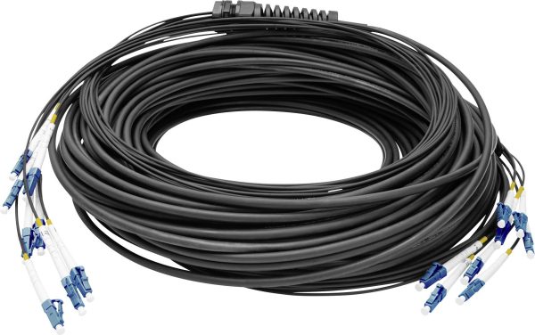Digitus DK-2A338UE50BK-BBB światłowodowe do światłowodów kabel 150 m czarny [8x złącze męskie LC/UPC – 8x złącze męskie