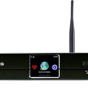 Radio internetowe Renkforce RF-DAB-IR1700, DAB+, fale metrowe (VHF), Internet, obsługa DLNA, czarny