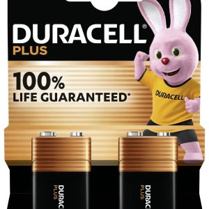 Bateria 9 V Duracell Plus-9V B2, alkaliczno-manganowe, 2 szt. Bateria 9 V Duracell Plus-9V B2, alkaliczno-manganowe, 2 szt.