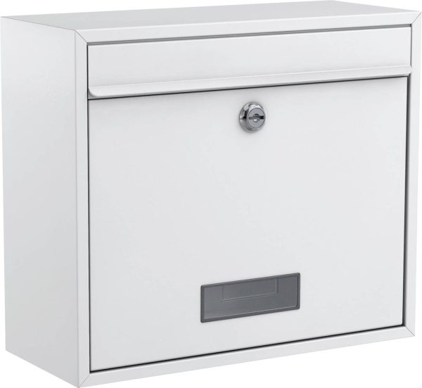 Skrzynka pocztowa Basi 2170-0662 BK 900 stal biały z zamkiem kluczykowym