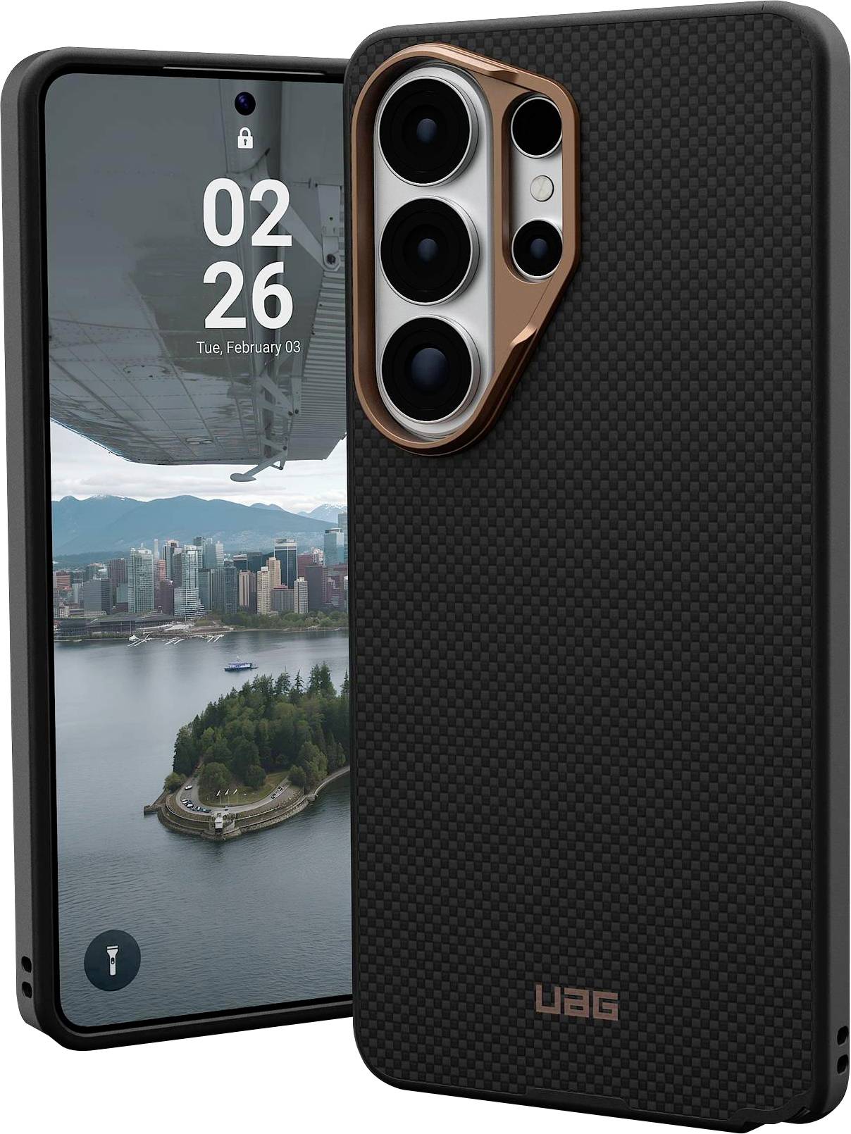 Urban Armor Gear FIBR ARMR Case Samsung Galaxy S26 Ultra czarny Kompatybilny z MagSafe, z modułem magnetycznym 214545114 - obrazek 1