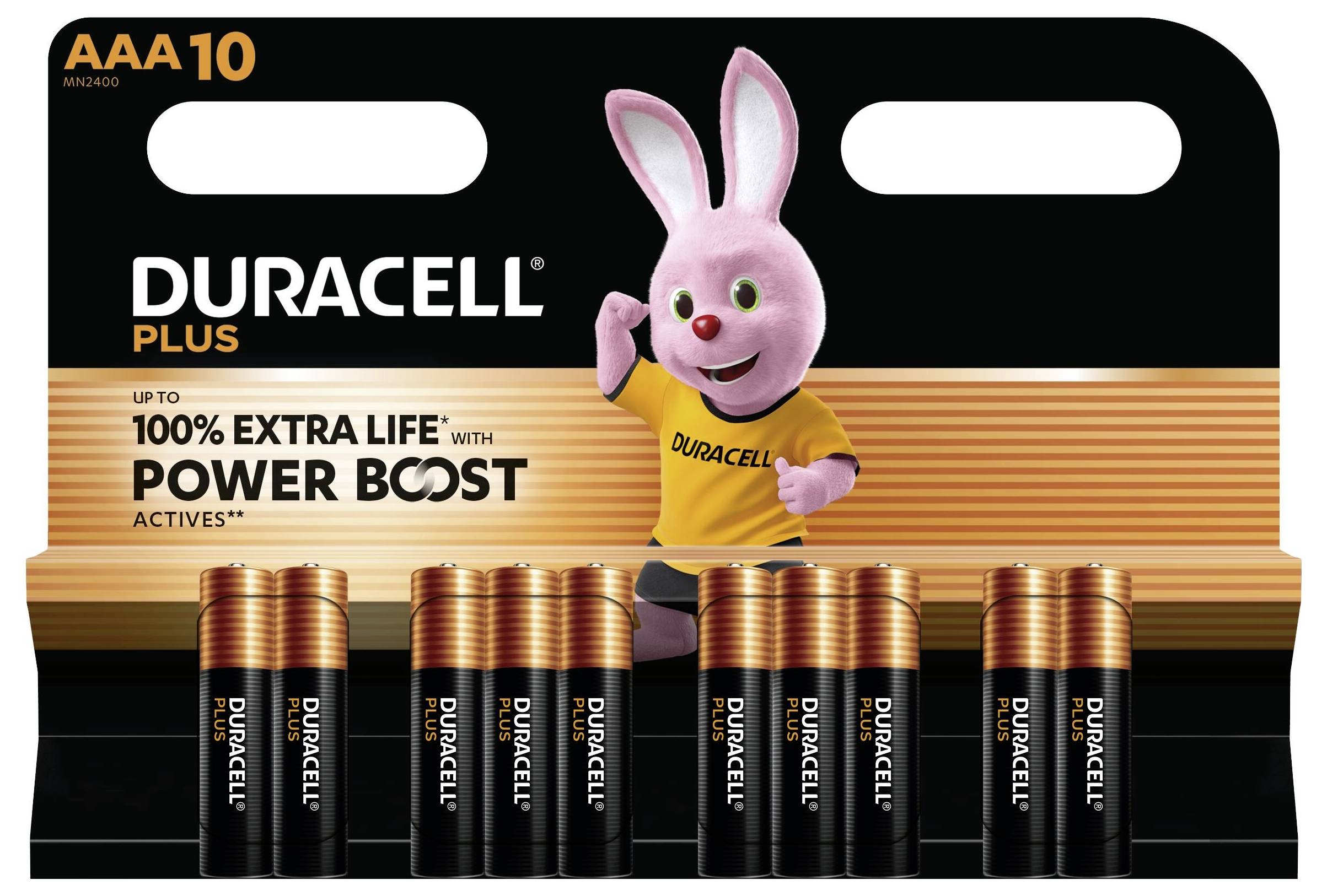 Bateria AAA/R03 Duracell Plus Power Boost 1.5 V 10 szt. - obrazek 1