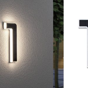 Podświetlany numer domu, solarny Paulmann 4000870798423 79842 0.20 W 20 lm IP44 Podświetlany numer domu, solarny Paulmann 4000870798423 79842 0.20 W 20 lm IP44