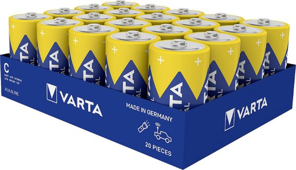 Bateria C/R14 Varta Varta Cons.Varta 04014211111, 1.5 V, alkaliczno-manganowe, 20 szt.
