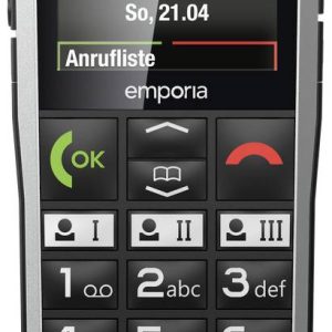 Emporia SIMPLICITY-LTE Telefon komórkowy dla Seniora IP54, Przycisk SOS, Funkcja SOS czarny, srebrny Emporia SIMPLICITY-LTE Telefon komórkowy dla Seniora IP54, Przycisk SOS, Funkcja SOS czarny, srebrny