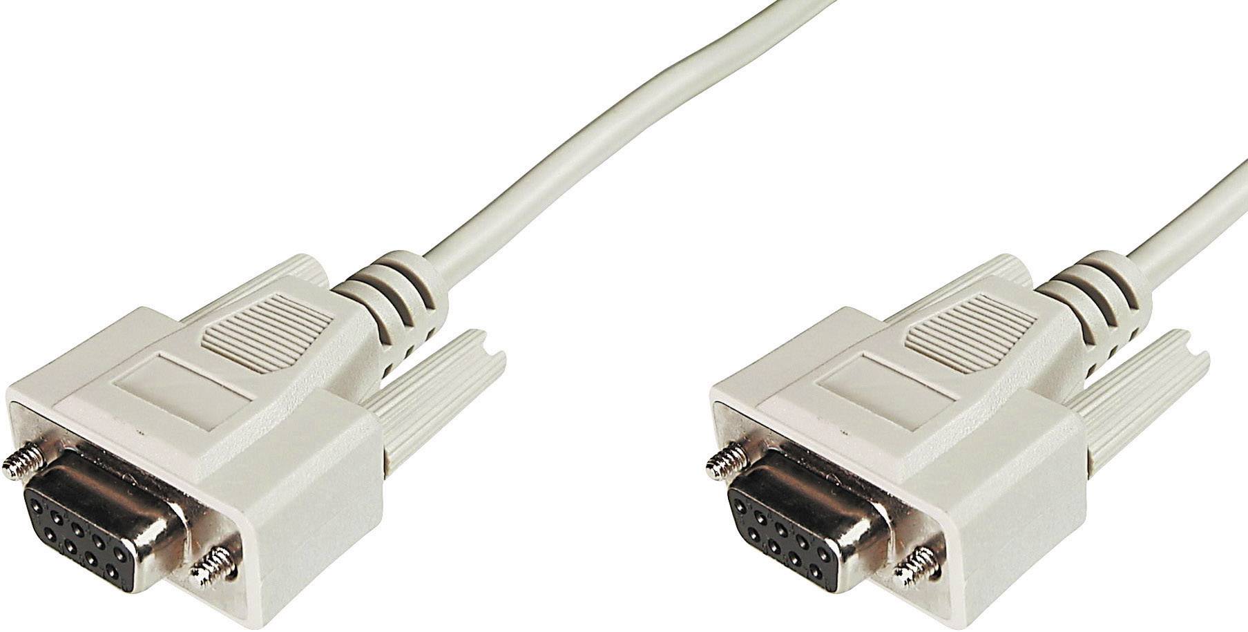 kabel port szeregowy Digitus DIGITUS - Datatransfer Anschlusskabel, D-Sub9/Bu - D-Sub9/Bu AK-610106-030-E, ekran foliowy - obrazek 1