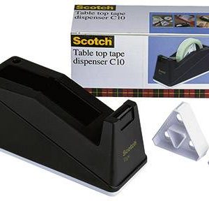 Scotch Dozownik taśmy C10 czarny Maksymalna szerokość rolki: 25 mm Maksymalna długość rolki 66 m Scotch Dozownik taśmy C10 czarny Maksymalna szerokość rolki: 25 mm Maksymalna długość rolki 66 m