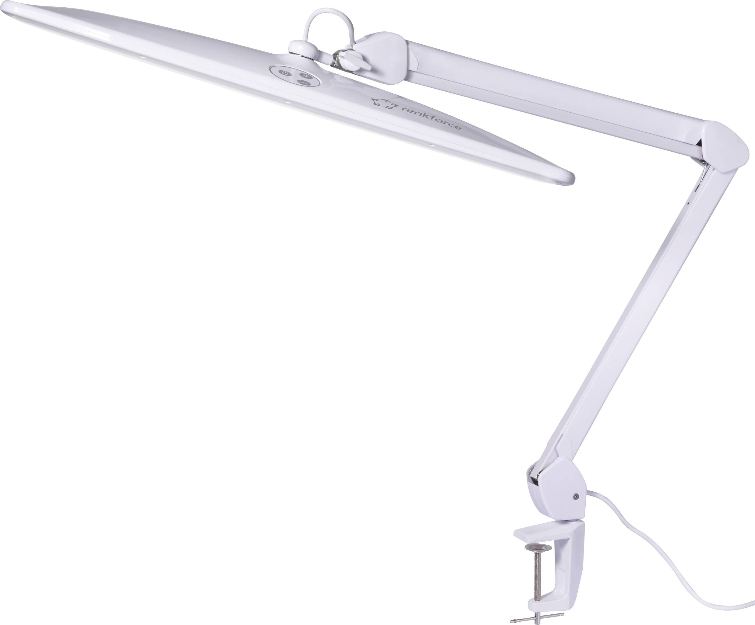Lampa z zaciskiem Renkforce RF-5844696 LED LED wbudowany na stałe 21 W biały - obrazek 1