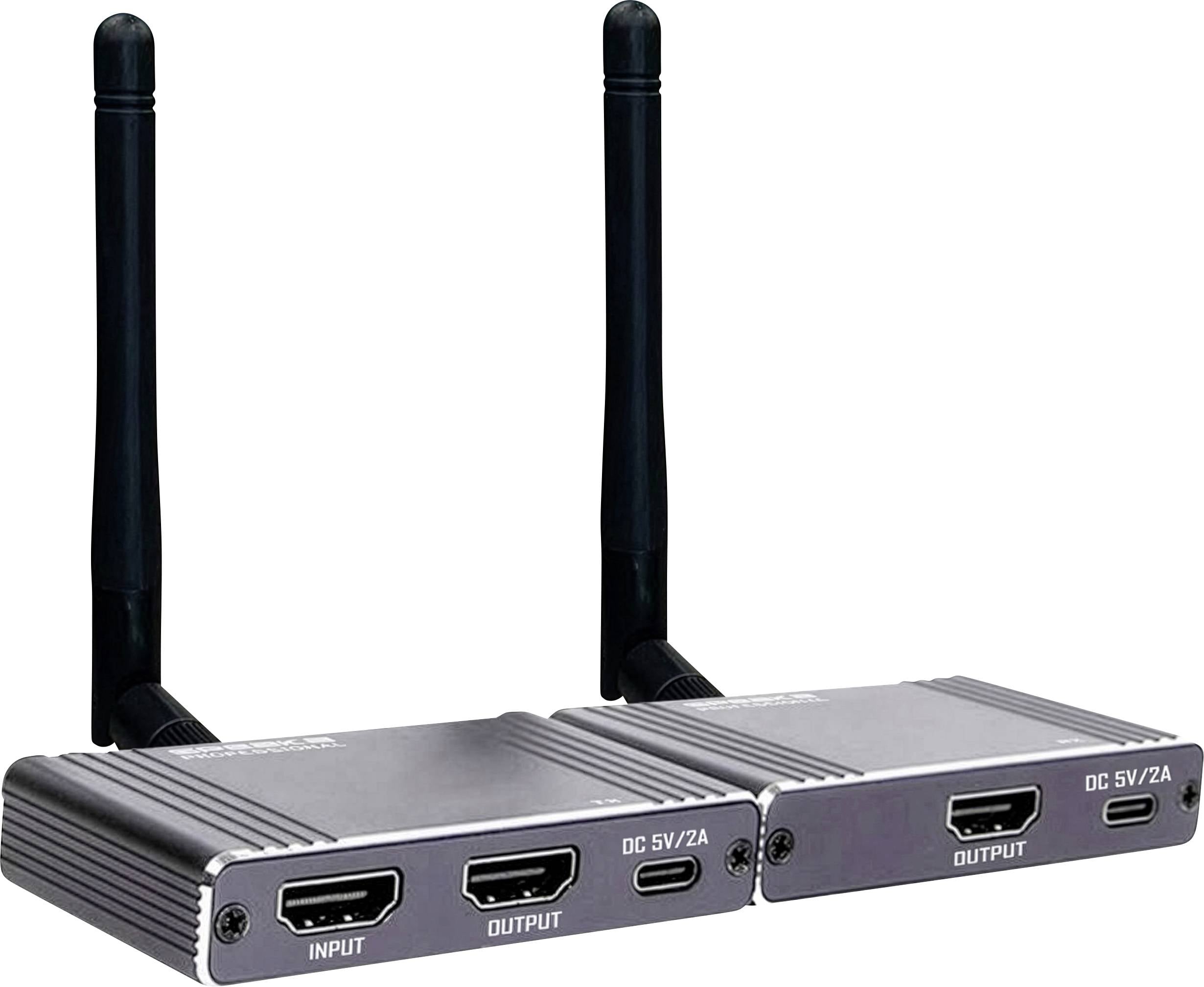 Zestaw transmisji radiowej sygnału, HDMI SpeaKa Professional SP-WLME-400 1920 x 1080 Pixel - obrazek 1