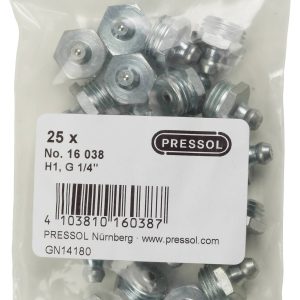 Pressol Smarowniczka stożkowa H1 prosta, G 1/4”-VZ 25 szt. Pressol Smarowniczka stożkowa H1 prosta, G 1/4”-VZ 25 szt.