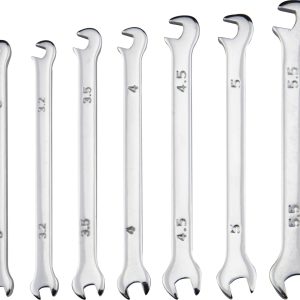 Zestaw małych kluczy płaskich Donau 900, 3,0 – 5,5 mm, 7szt. Zestaw małych kluczy płaskich Donau 900, 3,0 – 5,5 mm, 7szt.