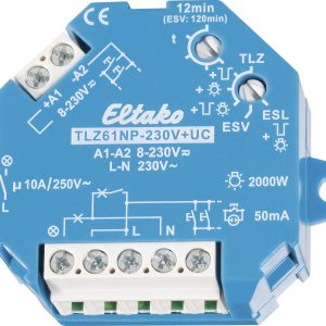 Wyłącznik czasowy Eltaco TLZ61NP-230V+UC, 1 – 12 min., 10 A, 230 V Wyłącznik czasowy Eltaco TLZ61NP-230V+UC, 1 – 12 min., 10 A, 230 V