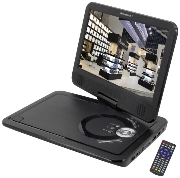soundmaster PDB1910SW Przenośny odtwarzacz DVD 25.9 cm 10.1 cal EEK: E (A – G) zasilanie akumulatorowe, zawiera antenę D