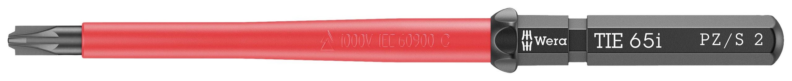 Wkrętak z wymiennymi końcówkami Wera Kraftform Kompakt VDE 65 i PZ/S # 2 x 157 mm TIE 05006529001 Plus/Minus 2 mm - obrazek 1